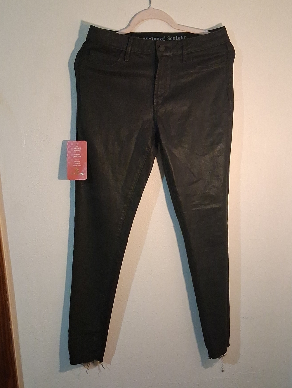 Coated Black Women’s Skinny Jeans